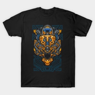 tiger megatron robot head ilustration T-Shirt